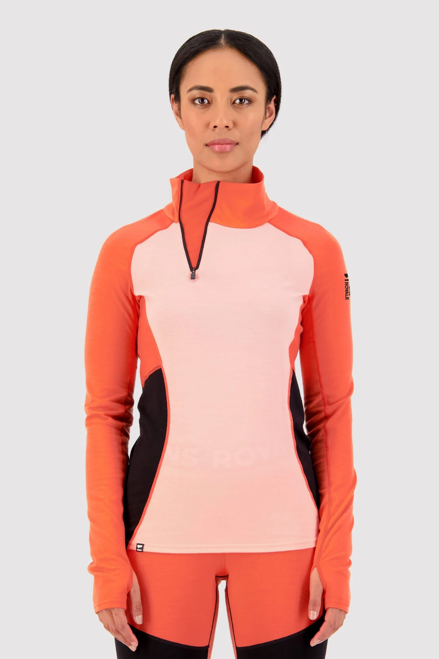 Mons Royale WOMEN Olympus Half Zip - High Vis