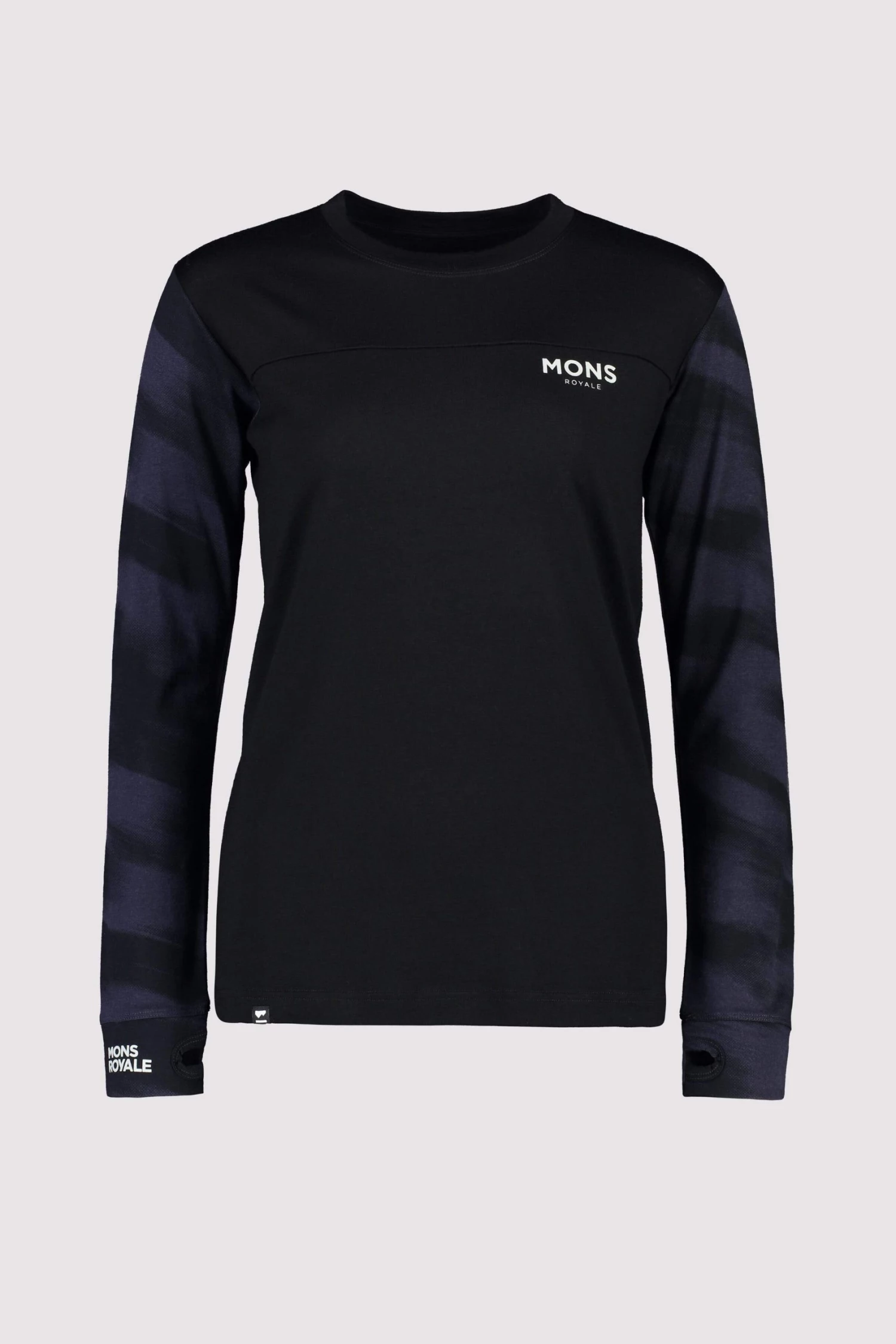 Mons Royale Yotei BF LS - Black Motion 9 WOMEN