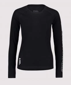 Mons Royale Bella Merino Air-Con LS - Black