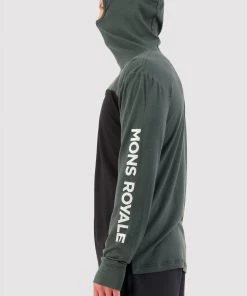 Mons Royale MEN Yotei Powder Hood LS - Rosin Black