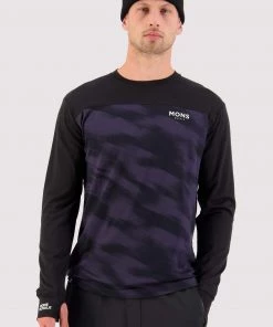 Mons Royale Yotei LS - Black Motion 9 MEN