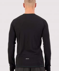 Mons Royale Temple Merino Air-Con LS - Marina Black MEN