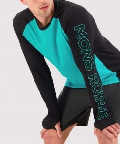 Mons Royale Temple Merino Air-Con LS - Marina Black MEN