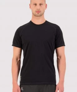 Mons Royale MEN Temple Merino Air-Con T-Shirt - Black
