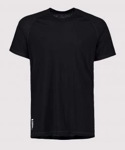 Mons Royale MEN Temple Merino Air-Con T-Shirt - Black