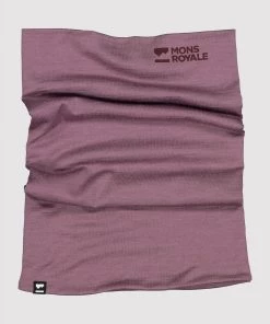 Mons Royale Double Up 100% Merino Neckwarmer - Mauve ACCESSORIES