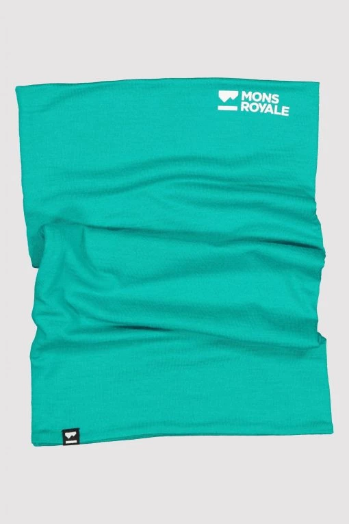 Mons Royale Double Up 100% Merino Neckwarmer - Marina ACCESSORIES