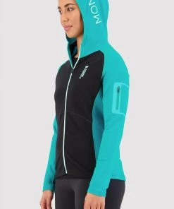 Mons Royale Ascend Full Zip Hood - Marina Black