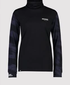 Mons Royale Yotei BF High Neck - Black Motion 9