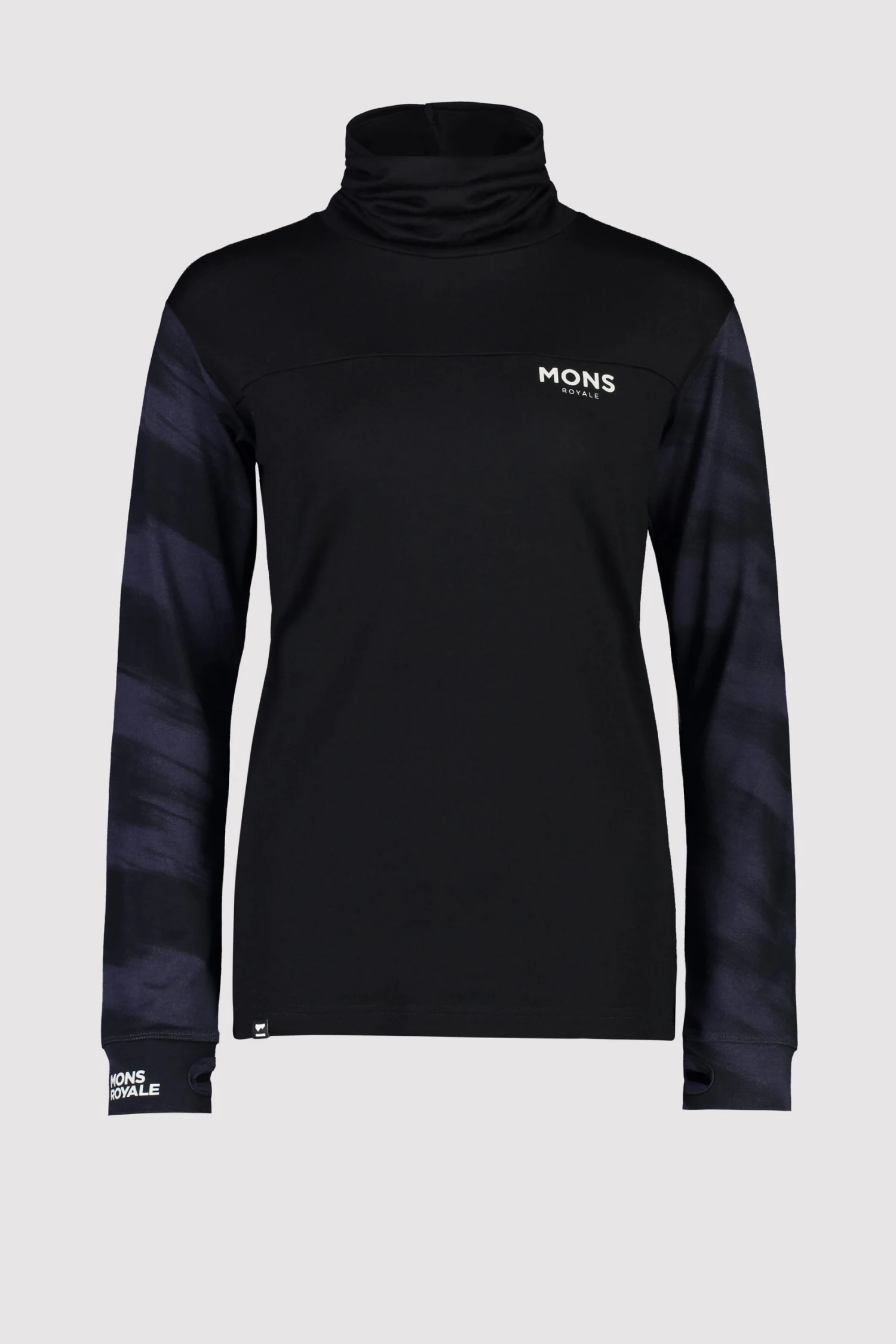 Mons Royale Yotei BF High Neck - Black Motion 9