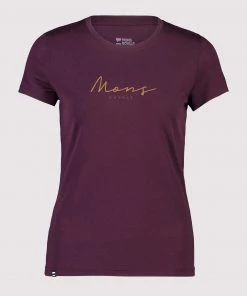 Mons Royale Icon Merino Air-Con Tee - Wine
