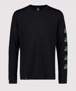 Mons Royale Icon Merino Air-Con LS - Black MEN