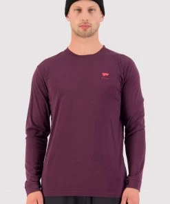 Mons Royale MEN Icon Merino Air-Con LS - Wine