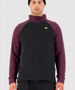 Mons Royale Nevis Merino Fleece Jacket - Wine Black