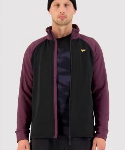 Mons Royale Nevis Merino Fleece Jacket - Wine Black