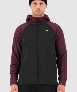 Mons Royale Nevis Merino Fleece Hood - Wine Black