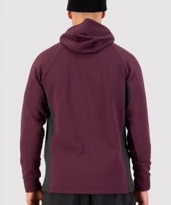 Mons Royale Nevis Merino Fleece Hood - Wine Black