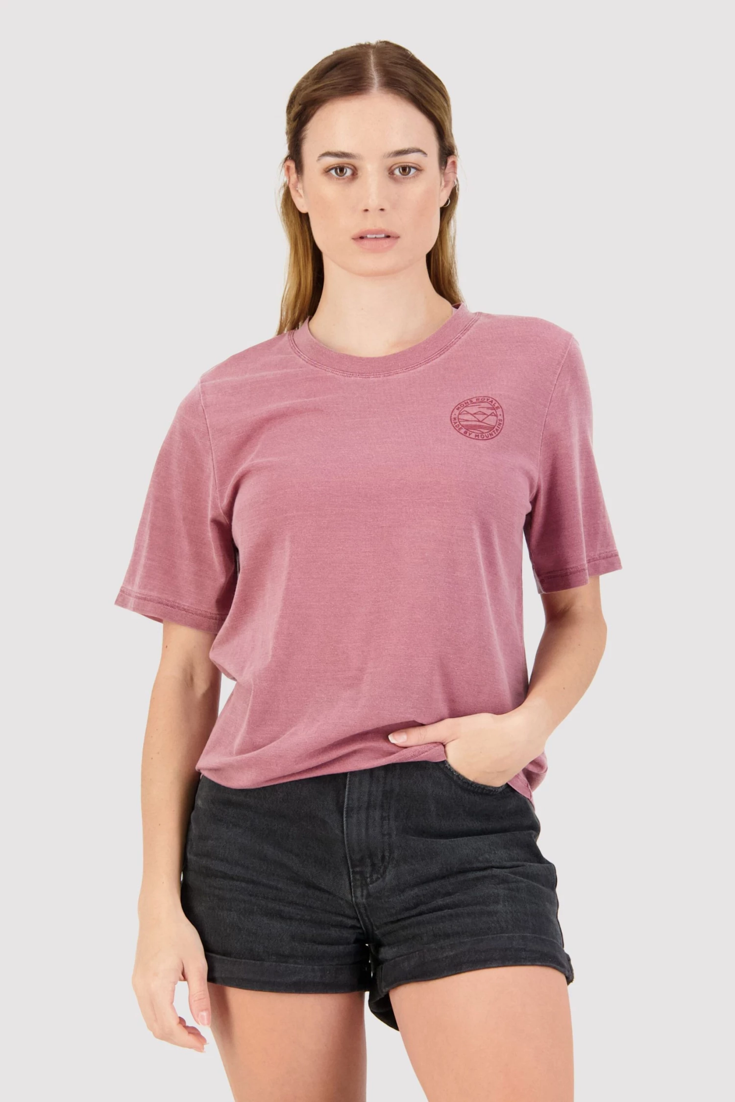 Mons Royale Icon Merino Air-Con Relaxed Tee Vintage Wash