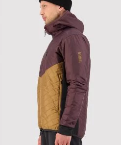 Mons Royale Arete Merino Insulation Hood - Toffee Wine MEN