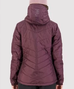 Mons Royale Nordkette Merino Insulation Hood - Wine WOMEN