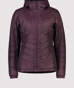 Mons Royale Nordkette Merino Insulation Hood - Wine WOMEN