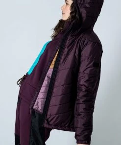 Mons Royale Nordkette Merino Insulation Hood - Wine WOMEN