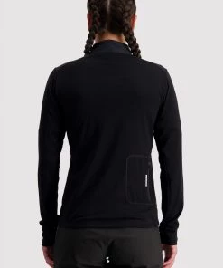 Mons Royale Bike Jerseys Redwood Merino Air-Con Wind Jersey - Black