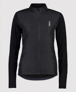 Mons Royale Bike Jerseys Redwood Merino Air-Con Wind Jersey - Black