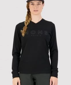 Mons Royale Bike Jerseys Redwood Merino Air-Con VLS - Black