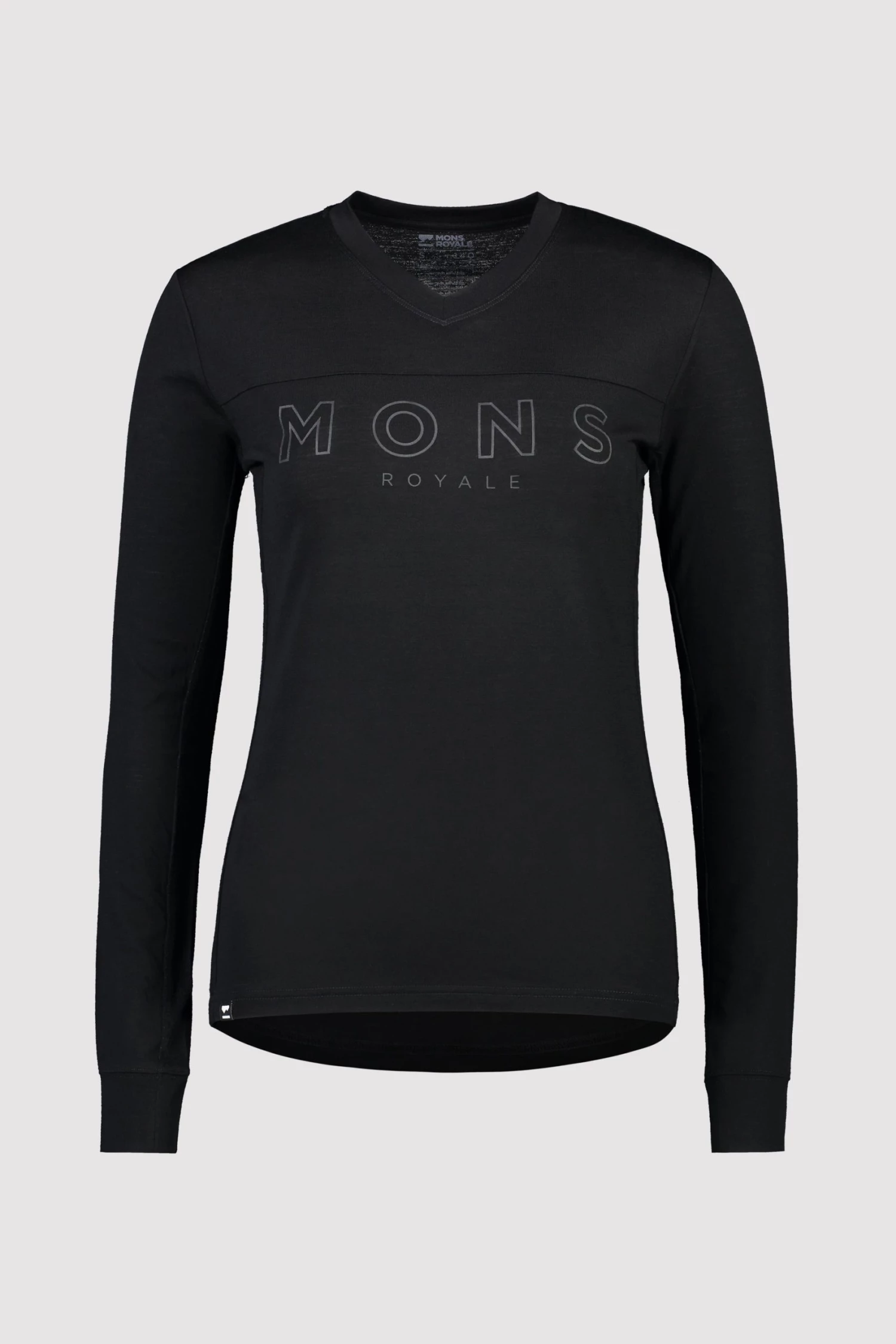 Mons Royale Bike Jerseys Redwood Merino Air-Con VLS - Black