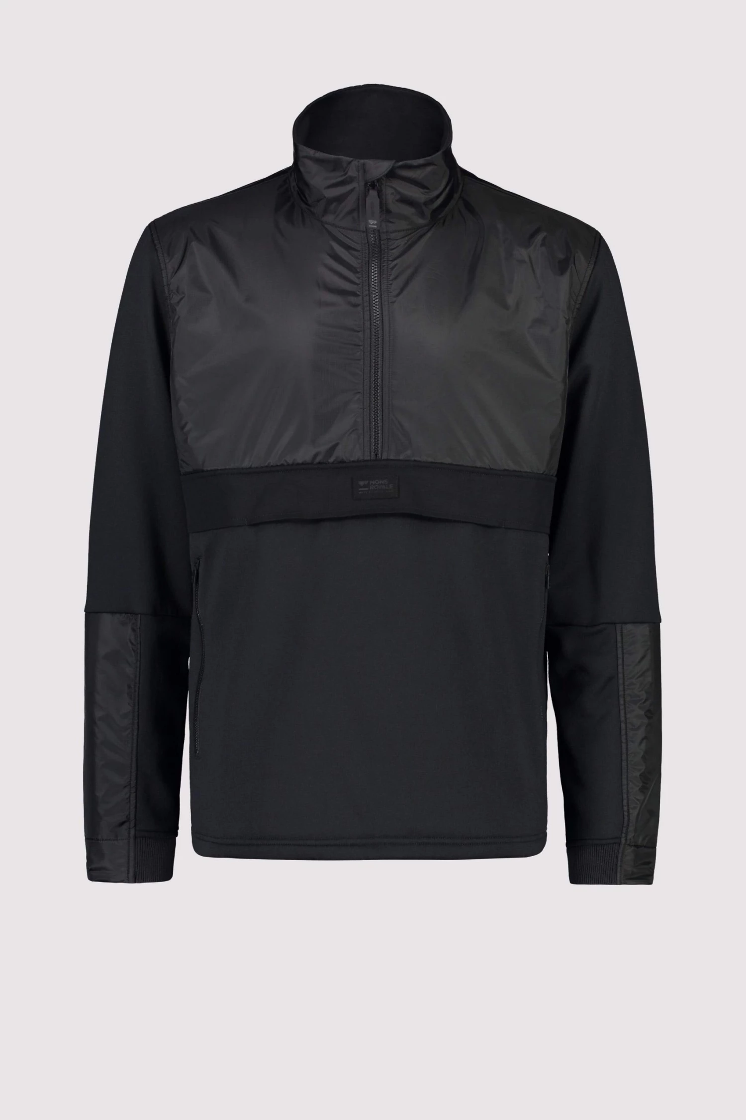 Mons Royale MEN Decade Merino Fleece Pullover - Black
