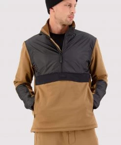 Mons Royale Decade Merino Fleece Pullover - Toffee