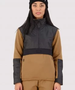 Mons Royale WOMEN Decade Merino Fleece Pullover - Toffee
