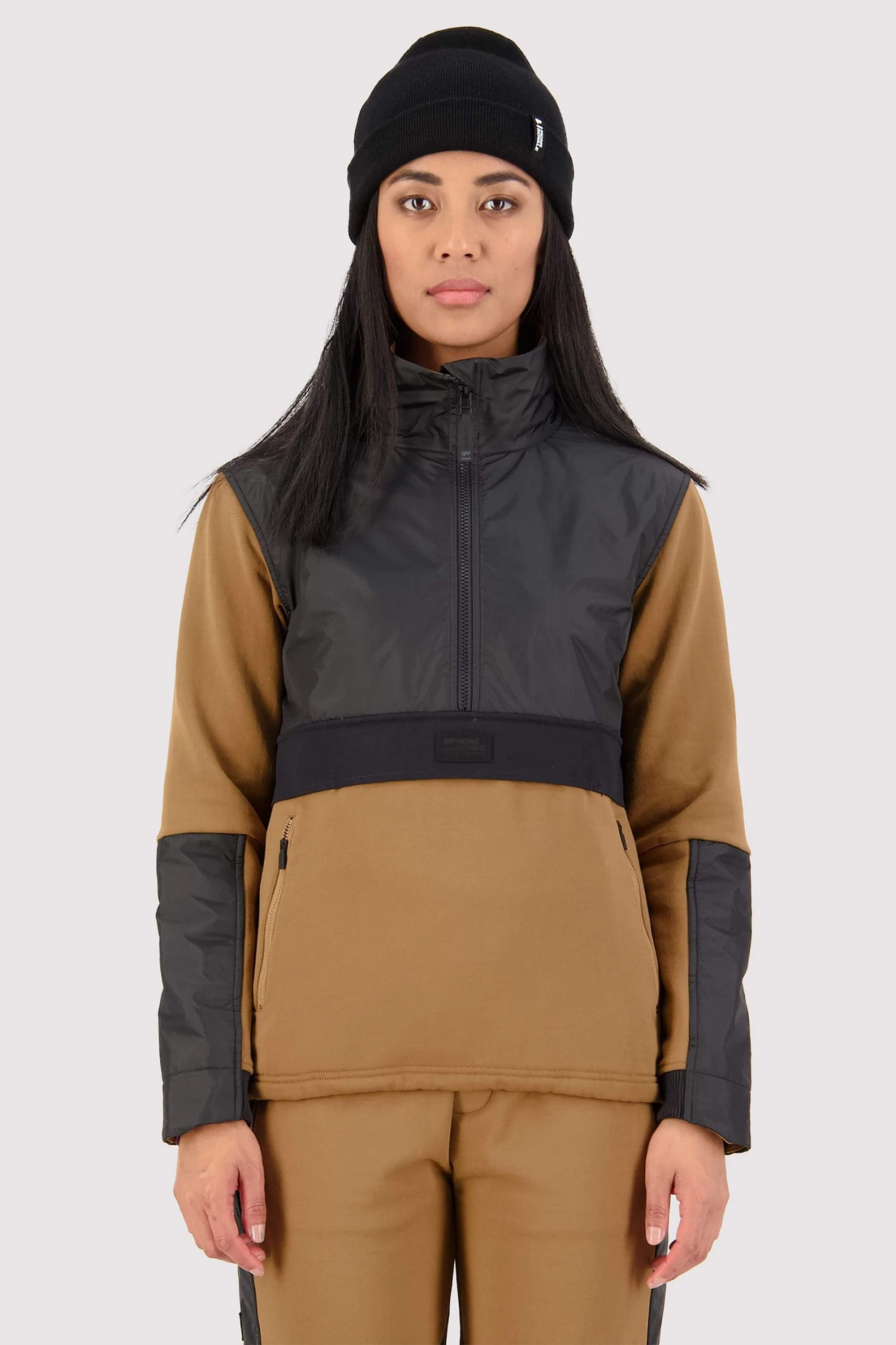 Mons Royale WOMEN Decade Merino Fleece Pullover - Toffee