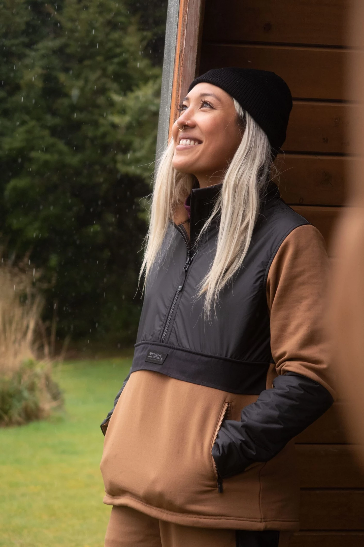 Mons Royale WOMEN Decade Merino Fleece Pullover - Toffee