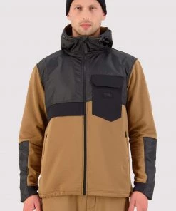 Mons Royale Decade Merino Fleece Hoody - Toffee