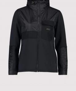 Mons Royale Decade Merino Fleece Hoody - Black WOMEN