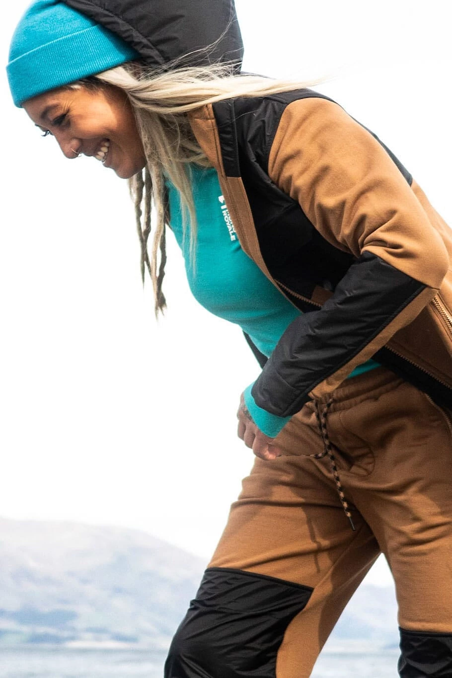 Mons Royale Decade Merino Fleece Hoody - Toffee WOMEN