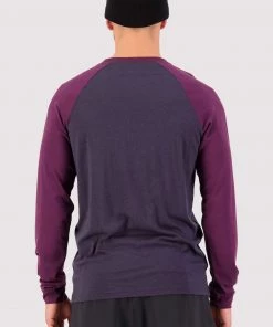 Mons Royale Icon Merino Air-Con Raglan - Wine 9 Iron MEN