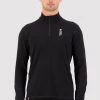 Mons Royale Cascade Merino Flex 1/4 Zip - Black MEN