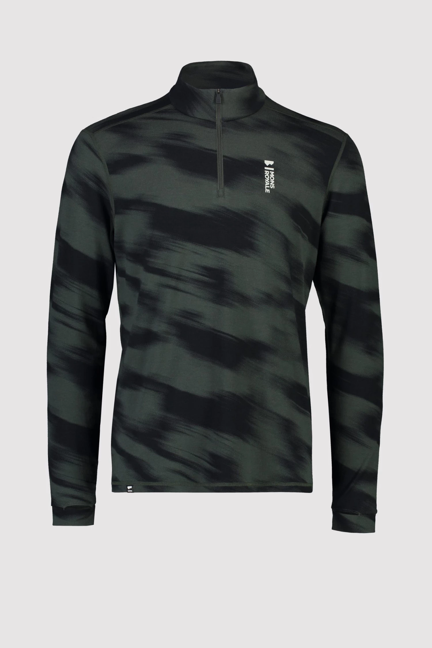 Mons Royale Cascade Merino Flex 1/4 Zip - Rosin Motion