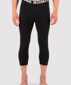 Mons Royale Cascade Merino Flex 3/4 Legging - Black MEN