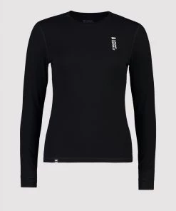 Mons Royale Cascade Merino Flex LS - Black