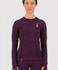 Mons Royale Cascade Merino Flex LS - Winter Leopard