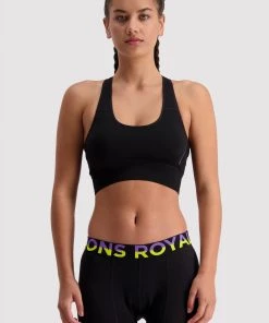 Mons Royale Stratos Merino Shift Sports Bra - Black